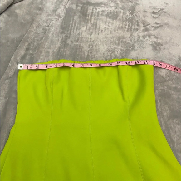 Meshki Maci Crepe Mini Dress Lime Green 21305 - Picture 5 of 9